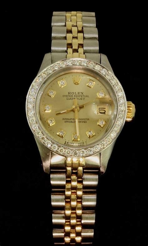 ladies rolex watch stianless oyster white gold bezel|Rolex oystersteel and white gold.